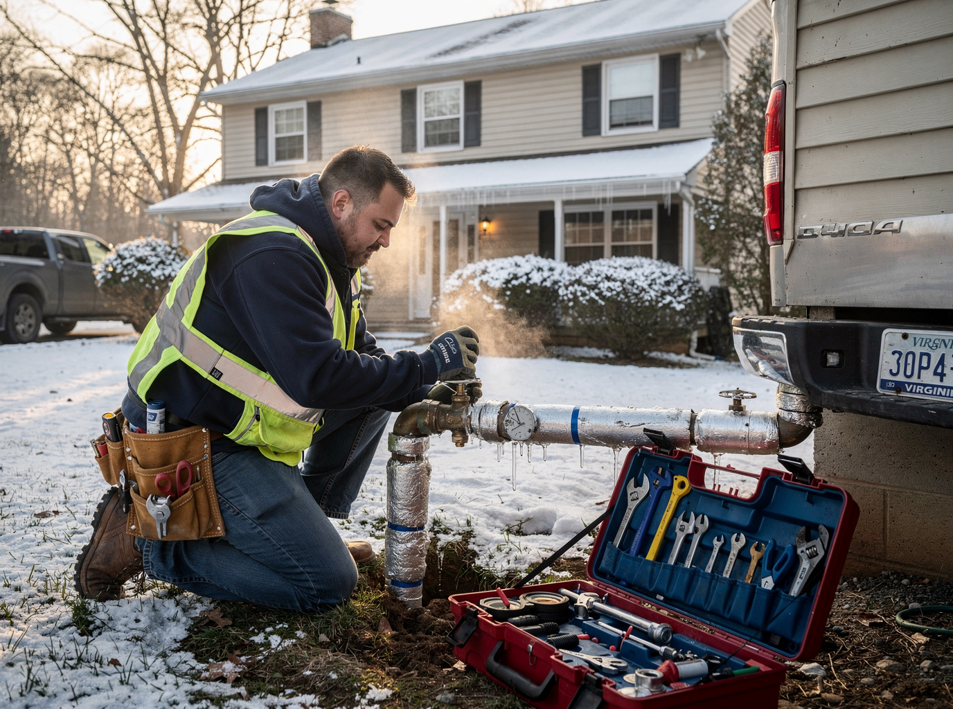 Frozen Pipes in Blacksburg, VA: What to Do and How to Prevent Them